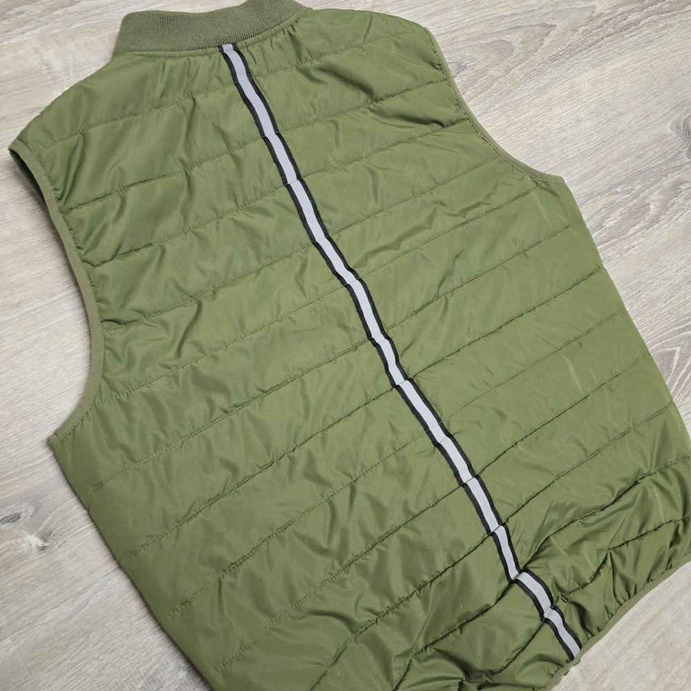 Penfield Quilted Puffer Vest Men XL Packable Reflective Green Full Zip Insulated - Picture 9 of 16